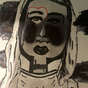 Original Art piece by my daughter (Taylor Swift in Lover)